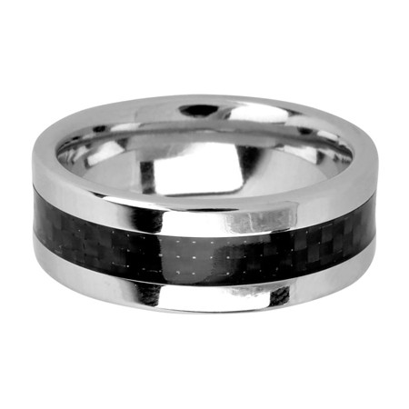 Titanium Band w/Black Carbon Fiber - FRT029 - Click Image to Close